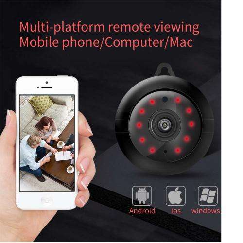 HD 720P Mini Wireless WIFI IP Night Vision Camera for Home Security Unboxed