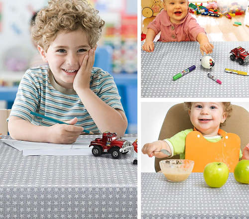 Washable Feeding Highchair Baby Food Splash Spill Mats Floor Mat-Gray Unboxed