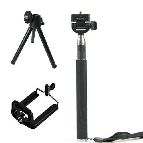 10-in-1 Function Cell Phone Lens Kit with Tripod & Selfie Stick - 12X Unboxed