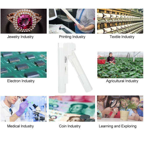 100X Pocket Reading Illuminant Magnifier with LED Light Unboxed