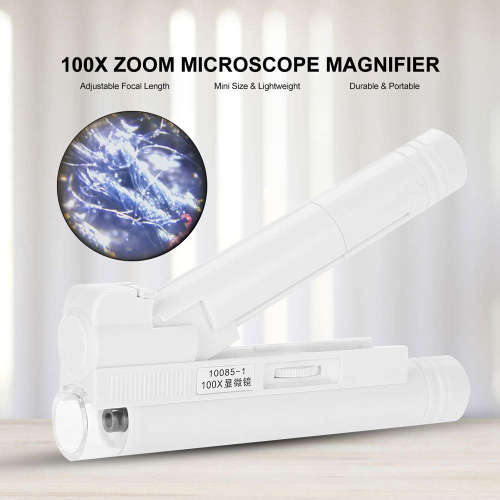 100X Pocket Reading Illuminant Magnifier with LED Light Unboxed