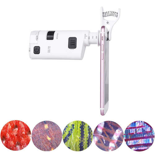 80X-120X Microscope Magnifier LED Light For Mobile Phone Camera Unboxed