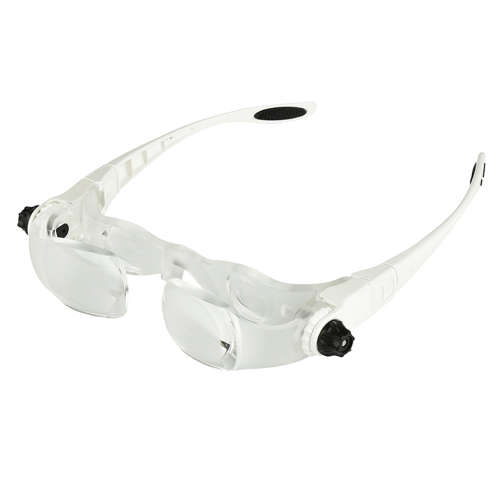 Portable 4X Head-Mounted Magnifier Reading Glasses Unboxed