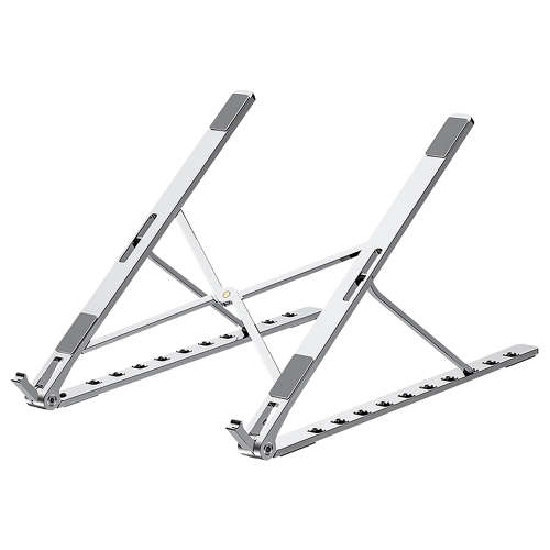 Portable Multi-Angle Aluminum Laptop Stand-Silver Unboxed