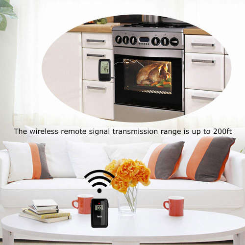 Digital Cooking Grill Thermometer with Wireless Remote Magnetic Back Unboxed