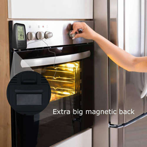 Digital Cooking Grill Thermometer with Wireless Remote Magnetic Back Unboxed