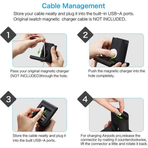 3 in 1 Magnetic Wireless Charger Stand for iWatch/Airpods Pro/iPhone 11 Unboxed
