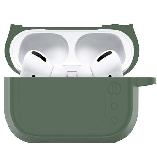 3D Soft Silicone Retro TV Shape Case Cover for AirPods Pro-Green Unboxed