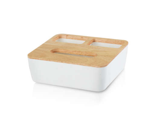 Shabby Chic Style Wooden Tissue Box Dispenser Unboxed