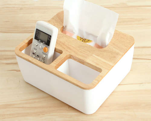 Shabby Chic Style Wooden Tissue Box Dispenser Unboxed