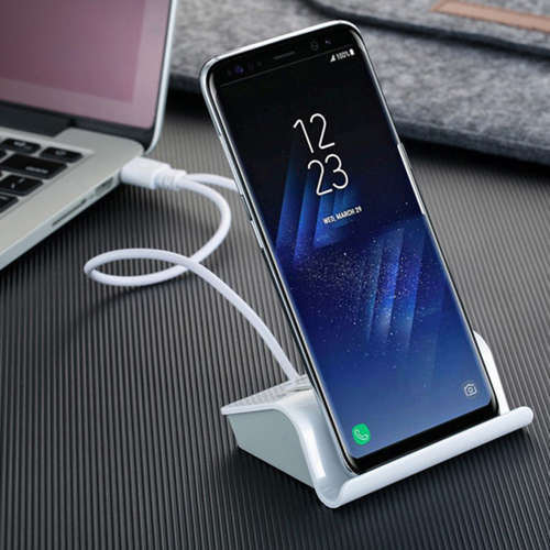2 in 1 4-Port USB 2.0 Hub With Type C Interface & Phone Holder Unboxed