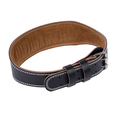 Men&Women Faux Leather Weight Lifting Belt Prong Power Lumbar Waistband-M Unboxed