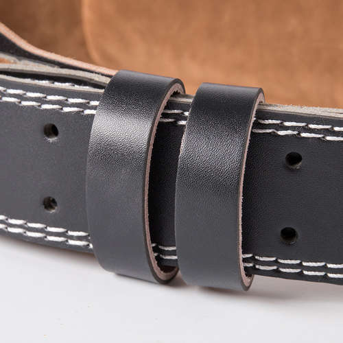 Men&Women Faux Leather Weight Lifting Belt Prong Power Lumbar Waistband-M Unboxed