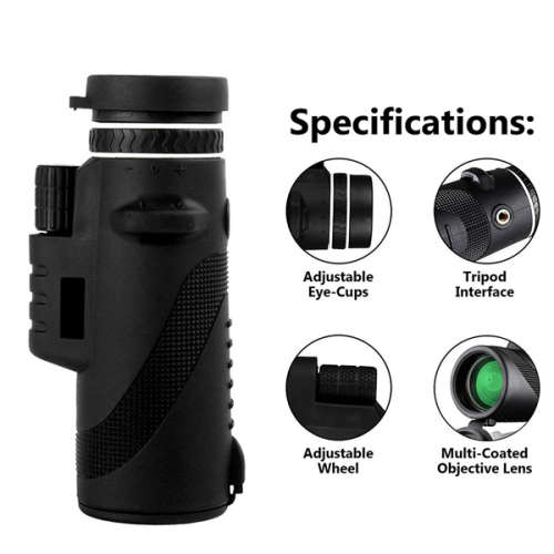 40x60 Waterproof Single Hand Monocular Telescope Unboxed