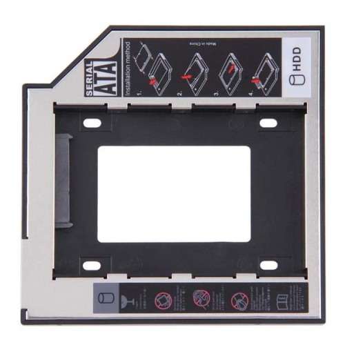 9.5mm SATA to SATA 2nd SSD HDD Hard Drive Caddy Adapter Tray Enclosures for Laptop Unboxed