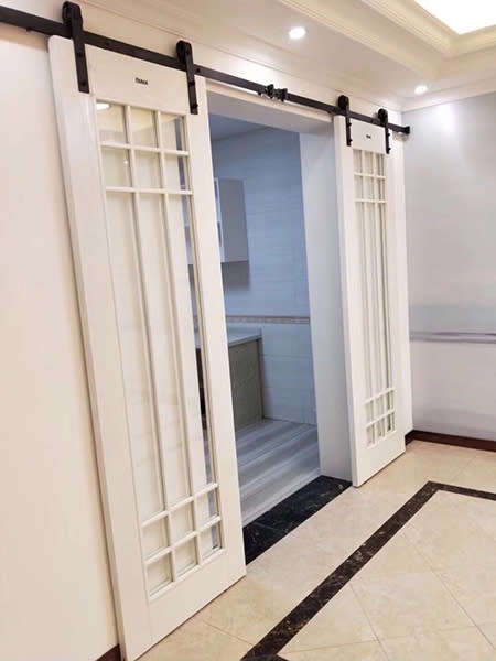 Sliding Barn Wood Door Sliding Track Hardware Kit Unboxed