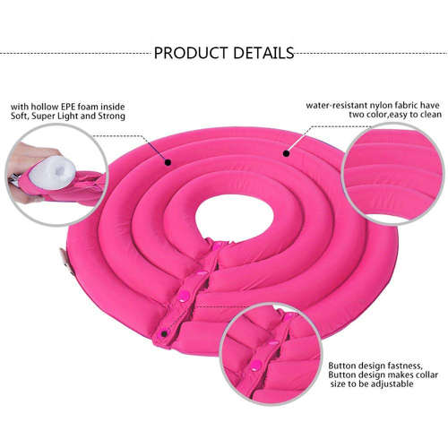 Anti Lick Pet Protective Collar (Size:L) - Rose Red Unboxed
