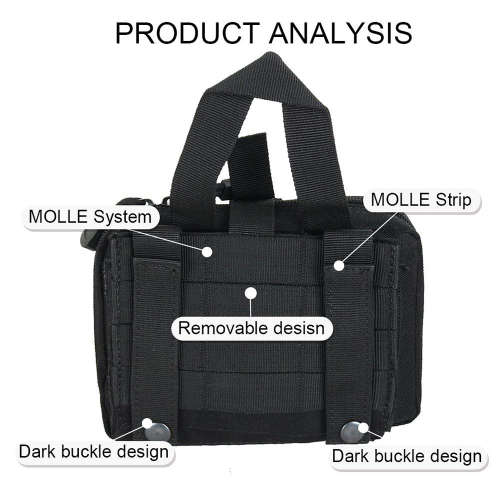 Tactical Molle EMT Accessory Pouch - Black Unboxed