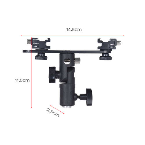 Adjustable Double Flash Holder Light Stand Unboxed