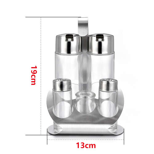 Olive Oil and Vinegar Bottle Set - 5 Piece Unboxed