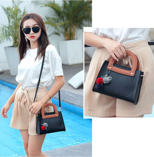 Black PU Leather Small Handbags Unboxed