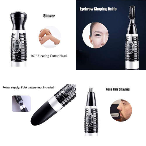 4 in 1 Multifunctional Shaver Suit - Black Unboxed