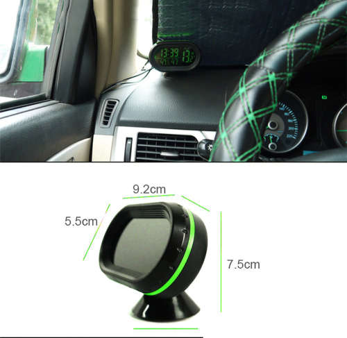 4 In 1 Digital Car Thermometer Voltage Meter Luminous Clock Unboxed