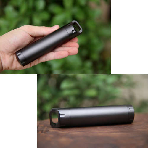 Aluminum Alloy EDC Survival Waterproof Pill Match Case Container Unboxed