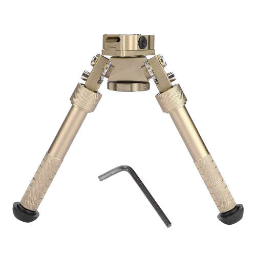 360 Rotatable Adjustable Tactical Rifle Bipod - Gold Unboxed