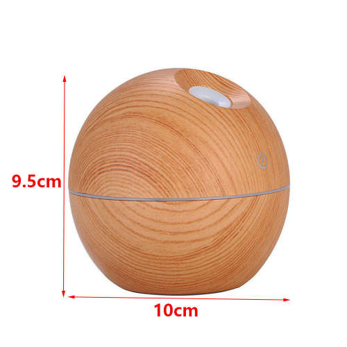 Mini 130ml Portable Wood Grain Essential Oil Diffuser Unboxed