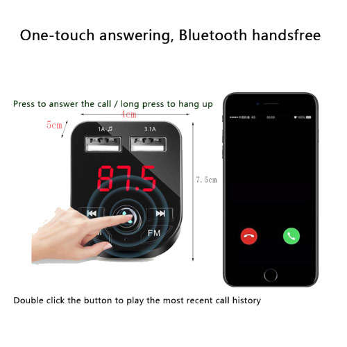 Wireless Bluetooth FM Transmitter Wireless Receiver & Music Stereo Adapter Unboxed