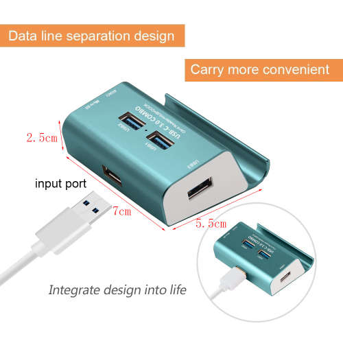 Multifunction USB 3.0 HUB Card Reader & Mobile Phone Holder Unboxed