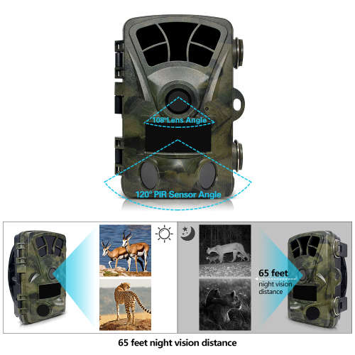 16MP HD 1080P Wildlife IR Trail Night Vision Scouting Hunting Camera Unboxed