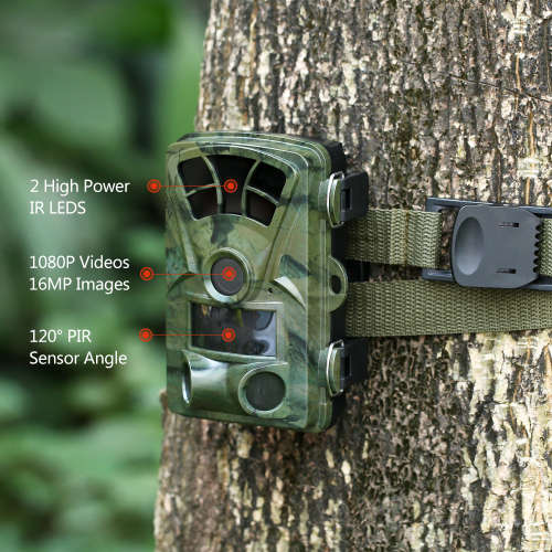 16MP HD 1080P Wildlife IR Trail Night Vision Scouting Hunting Camera Unboxed