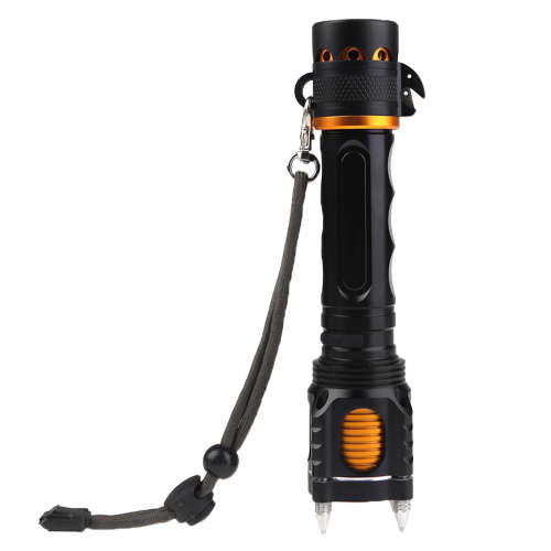 Rechargeable LED Metal Heads Tactical Flashlight Unboxed