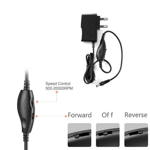 Professional Electric Nail Art Drill Pen Manicure Polisher-Champagne Unboxed