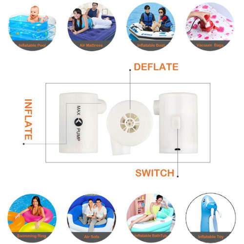 USB Rechargeable Inflatable Air Pump Unboxed