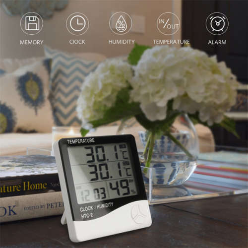 Temperature and Humidity Monitor With LCD Screen Alarm Clock Unboxed