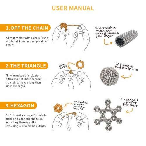 Magnetic Sculpture Toy for Stress Relief Unboxed