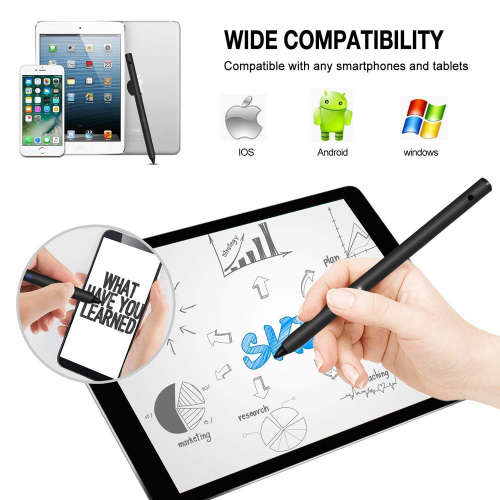Active Stylus Pen Touch Digital Pencil for iPad Samsung Tablets-Black Unboxed