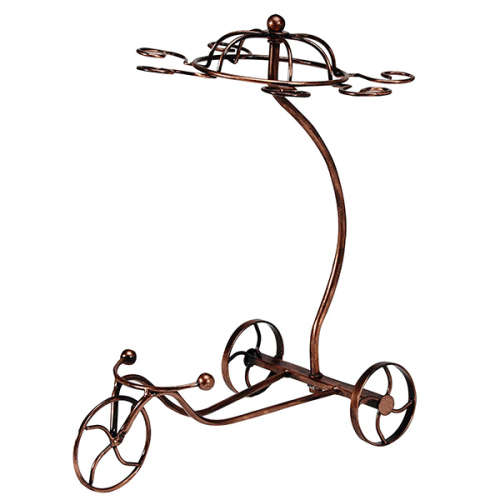 Vintage Tricycle Style Wine Bottle & Cup Holder Unboxed