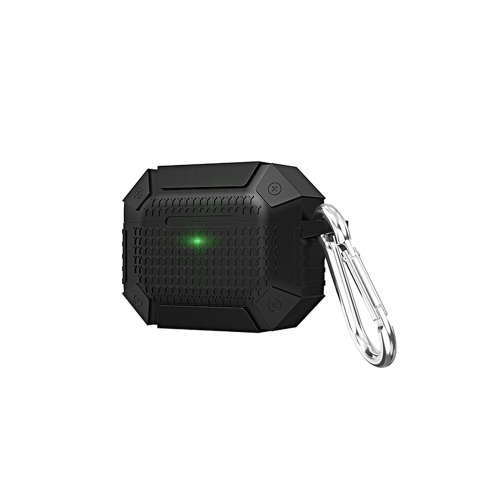 Heavy Duty Portable Silicone Protective Cover For Airpods Pro-Black Unboxed