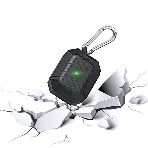 Heavy Duty Portable Silicone Protective Cover For Airpods Pro-Black Unboxed