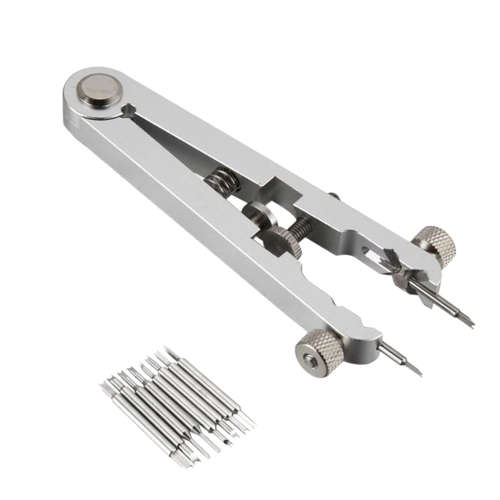 8 Pins Watch Bracelet Spring Bar Standard Plier Remover Tools Kit - Silver Unboxed
