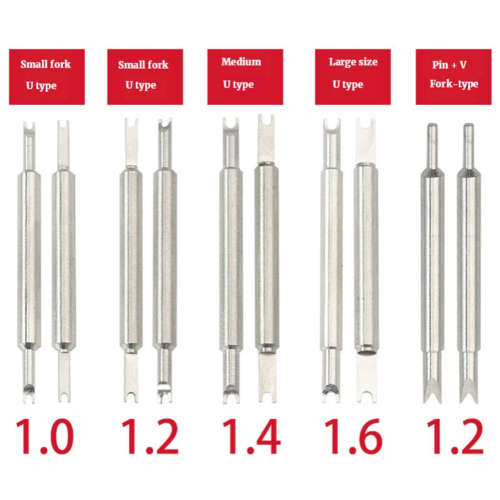 8 Pins Watch Bracelet Spring Bar Standard Plier Remover Tools Kit - Silver Unboxed