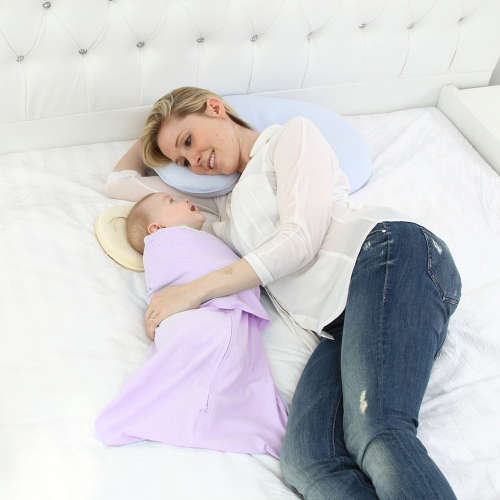 Newborn Baby Blanket Swaddle Sleeping Wrap - Purple Unboxed