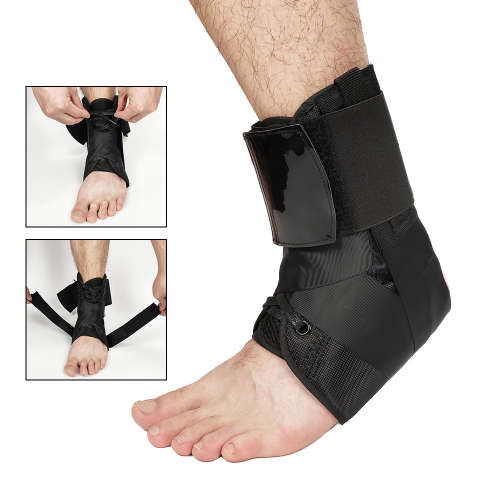 Lace-Up Sports Ankle Stabilization Support for Sprains & Injuries (Size:L) Unboxed