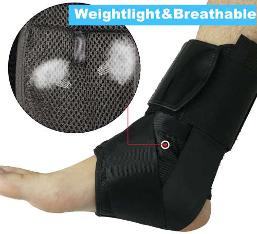 Lace-Up Sports Ankle Stabilization Support for Sprains & Injuries (Size:L) Unboxed