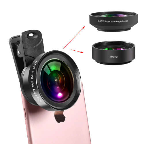 Wide Angle & Macro Lens Camera Lens for Mobile Phone Unboxed