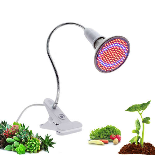 One Head 200 LED Plant Grow Light with Desk Holder Clip Unboxed